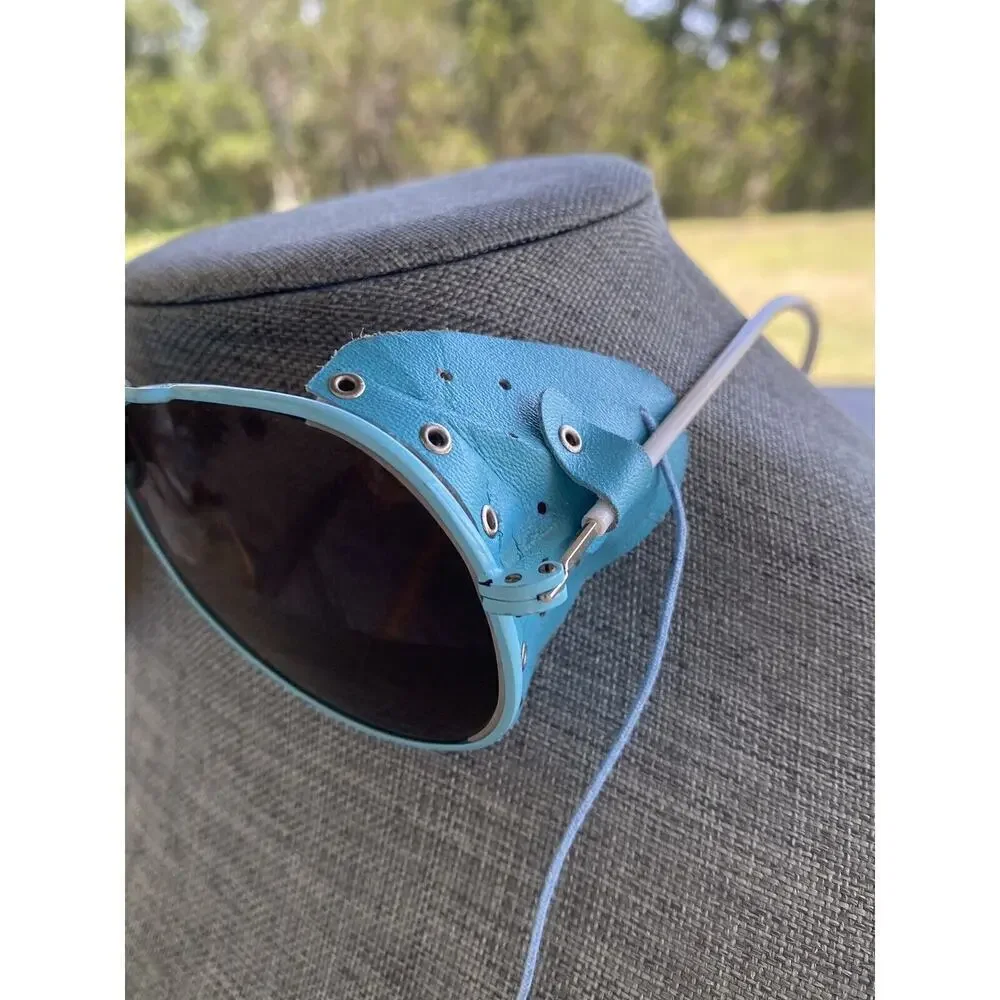 Vintage Sunglasses Light Blue Pilot Aviator Style 1980s